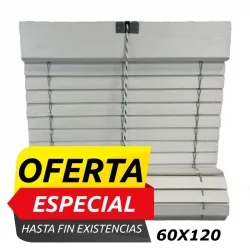 Persiana Alicantina Madera Blanca 60 x 120 cm