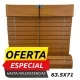 Persiana Alicantina Plástico Nogal 63.5 x 71 cm