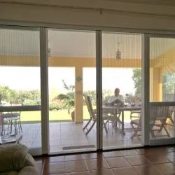 Redes Mosquiteiras Plissadas com Corrente 2 Folhas Plissé 40mm