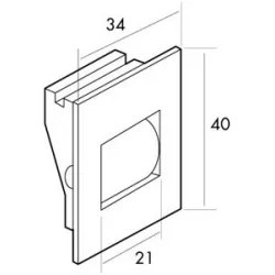 Pasacintas Pasacintas cajón aluminio cinta 14mm