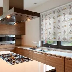 Estor Enrollable Estampado Cocina Screen 5% - Cajón Decorativo