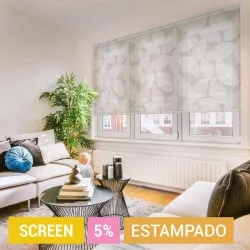 Estor Enrollable Estampado Salón Screen 5%