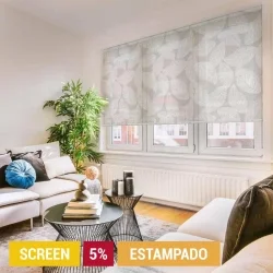 Estor Enrollable Estampado Salón Screen 5%