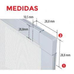 Mosquitera Magnética Ventana Fija Malla Fibra de Vidrio Neodimio TotQuality