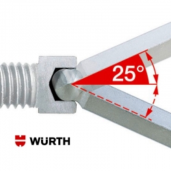 Pack 9 Llaves Allen Würth Cabeza de Bola