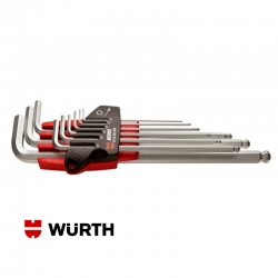 Pack 9 Llaves Allen Würth Cabeza de Bola