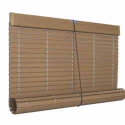 Persiana Alicantina Plástico Nogal 75 x 230 cm