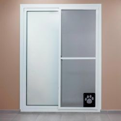 Mosquitera Corredera con Gatera Malla PetScreen TotQuality