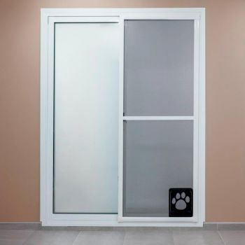 Mosquitera Corredera con Gatera Malla PetScreen TotQuality
