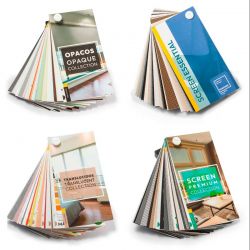 Mostruário de Tecidos de Estores Translúcidos Premium