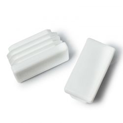 JOGO DE TAMPÕES COR BRANCA RETANGULAR 40X20