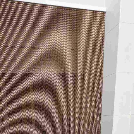 Cortina Antimoscas Ajustable Capri 90 x 210 Beige-Marrón