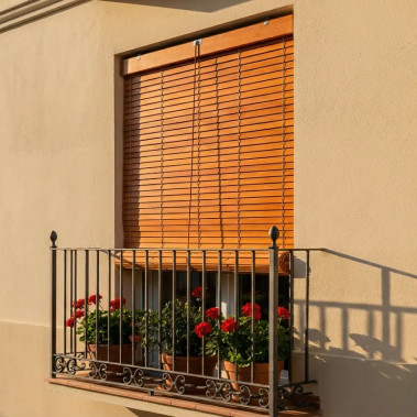 Persiana de Madera Exterior Luxe Naranja