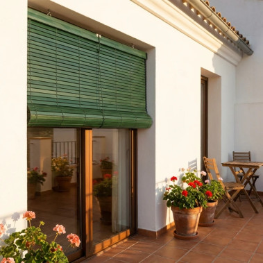 Persiana de Madera Exterior Luxe Verde