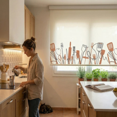 Estor Cocina Traslúcido MIAMI - Cajón Decorativo