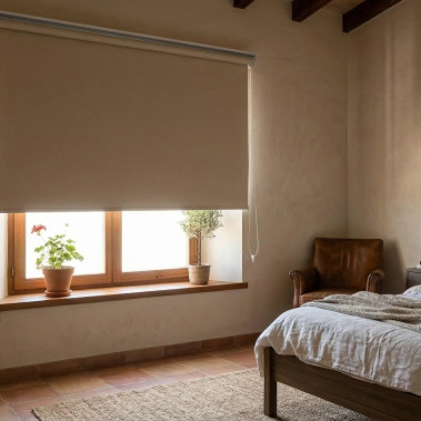 Estor Opaco Tejido Andalucía con Galería 88 Aluminio