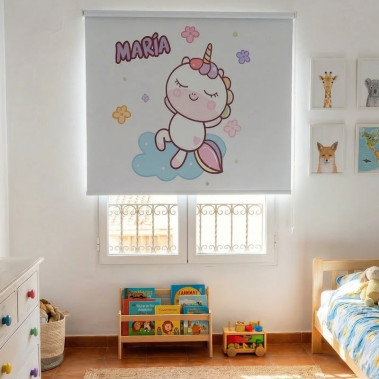 Estores Enroláveis Estampados Infantis Tecido Opaco