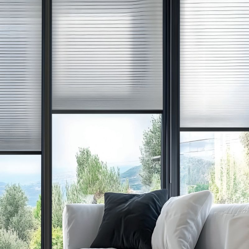 Cortinas Plisadas Sin taladrar Honeycomb 16mm