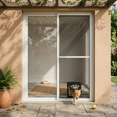 Redes de Mosquito Deslizantes com Porta Premium para Animais de Estimação Tela PetScreen