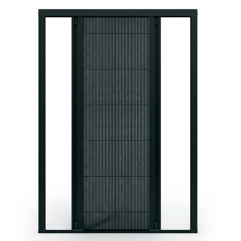 Mosquitera Plisada Negra para Puertas| Pietta 22mm 1 Hoja Reversible