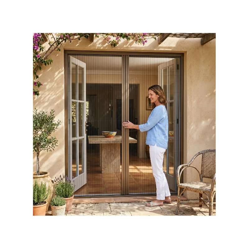 Mosquitera Plisada para Puerta 2 Hojas PIETTA 22mm