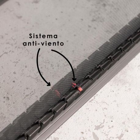 Mosquitera Enrollable Lateral Marrón para Puertas Flexa 1 Hoja TotQuality