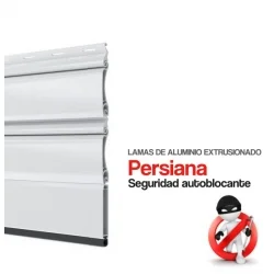 Persianas de segurança autobloqueantes