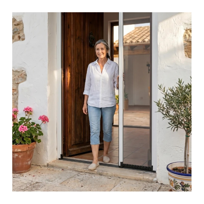 Mosquitera Enrollable Lateral para Puertas Flexa 1 Hoja TotQuality