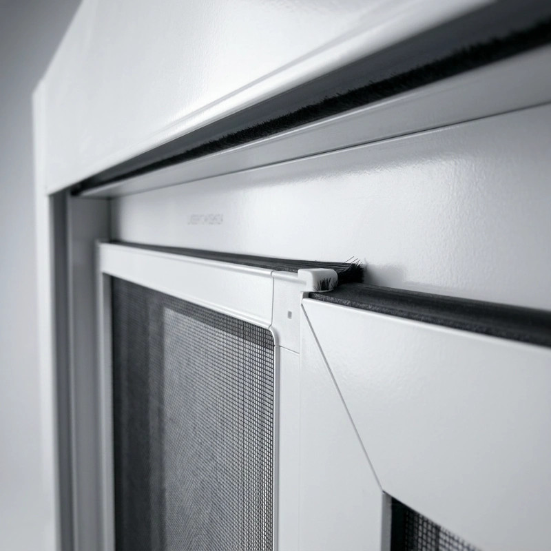 Rede mosquiteira fixa sem perfuração para janelas de correr - Malha preta