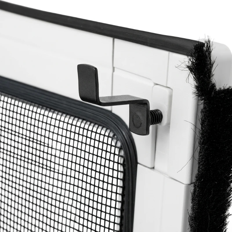 Mosquitera Fija Sin Taladrar para Ventanas Correderas - Malla Negra - MOSQUIFACIL