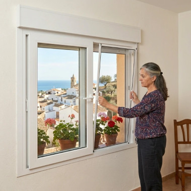 Mosquitera Fija Sin Taladrar para Ventanas Correderas - Vision Plus - MOSQUIFACIL