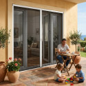 Mosquiteiras Plissadas para Portas Royal Plus 32mm 2 Folhas
