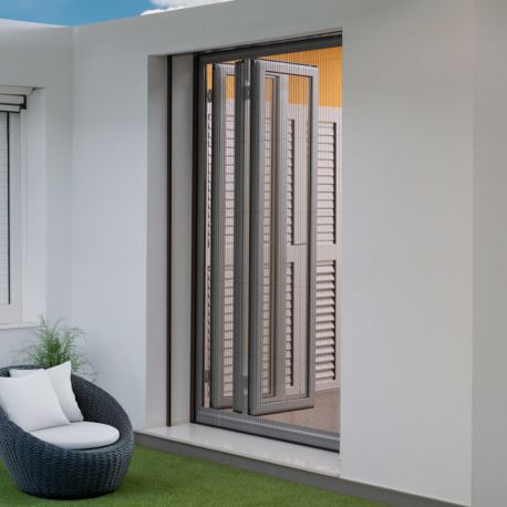 Mosquitera Plisada Verde para Puerta 1 Hoja Pietta 22mm