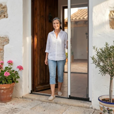 Mosquitera Enrollable Lateral para Puertas Flexa 1 Hoja TotQuality