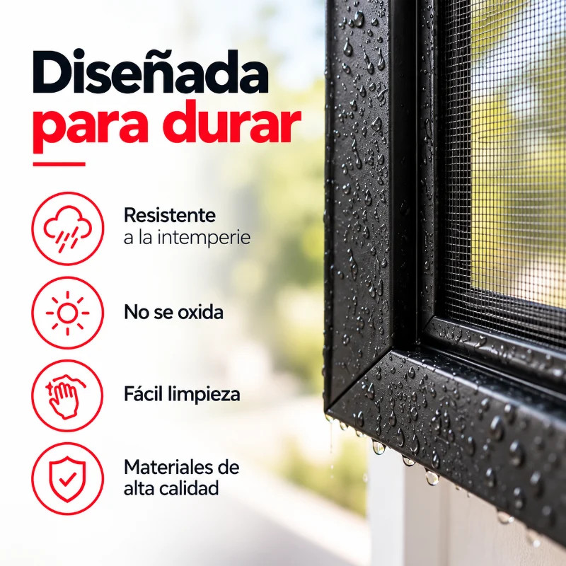 Mosquitera flexible FLEXSCREEN Instalación sin Tornillos