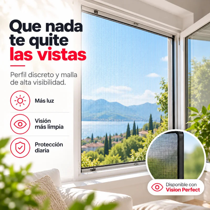 Mosquitera flexible FLEXSCREEN Instalación sin Tornillos