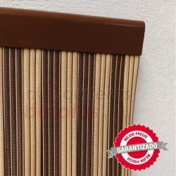 Cortina Anti moscas para Puertas Capri Malta 90x210 Beige-Marrón