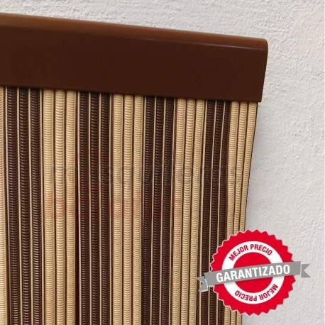 Cortina Anti moscas para Puertas Capri Malta 90x210 Beige-Marrón