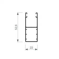 Guía Persiana para Compacto H-25