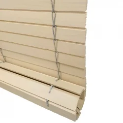 Persiana Enrollable Exterior Madera Pintado Marfil