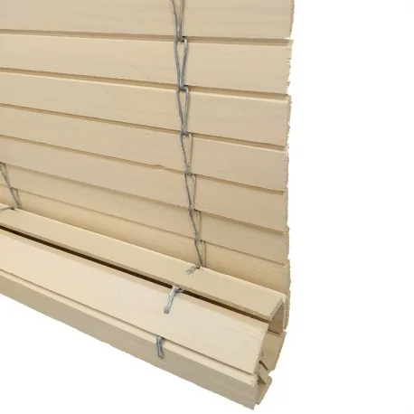 Persiana Enrollable Exterior Madera Pintado Marfil