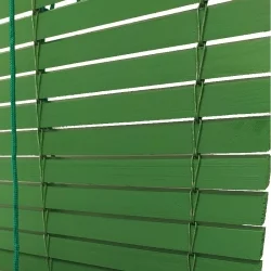Persiana Enrollable Exterior Madera Pintado Verde
