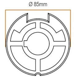 Motor para Persianas Pesadas Maniobra Manual Emergencia 30Nm 53Kg