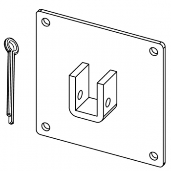 SOPORTE DE OBRA CON PLACA DE 100X100 PARA PERNO 16X16