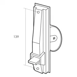 RECOLHEDOR DE PLÁSTICO PARA EMBUTIR FITA 22 mm (PEQUENO)