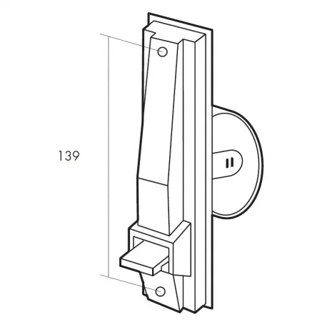 RECOLHEDOR DE PLÁSTICO PARA EMBUTIR FITA 22 mm (PEQUENO)
