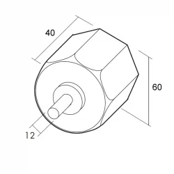 Capsula metálica 60 octogonal