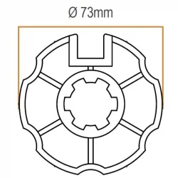 ST0915 ADAPTADOR MOTOR ENJOY OJIVA 78mm