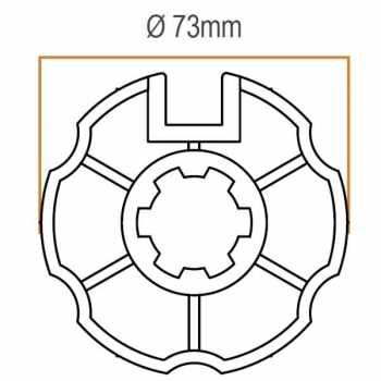 ADAPTADOR EJE OJIVA 78mm