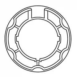 ADAPTADOR EJE OJIVA 78mm